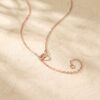 Pear Cut Moissanite Infinity Necklace with Halo Pendant for Women2