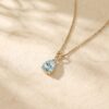 Pear-Shaped Moss Agate Infinity Pendant Necklace4