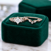 Princess Cut Moissanite Engagement & Wedding Ring Set – Infinity Style (6)