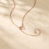 Princess Cut Moissanite Multi Gemstone Compass Necklace1