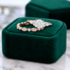 Round-Cut Moissanite 2PCS Vintage Engagement & Wedding Ring Set (2)