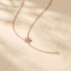 Two Stone Moissanite Toi Et Moi Necklace with Pear & Emerald Cuts7